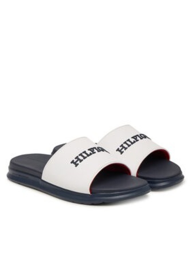 Tommy Hilfiger Klapki Dual Density Hilfiger Pool Slide FM0FM05797 Biały