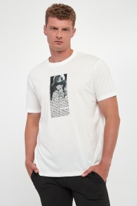 T-shirt męski z nadrukiem ARMANI EXCHANGE