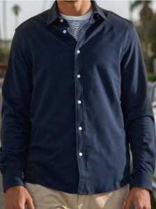 Koszula regular fit - granatowy