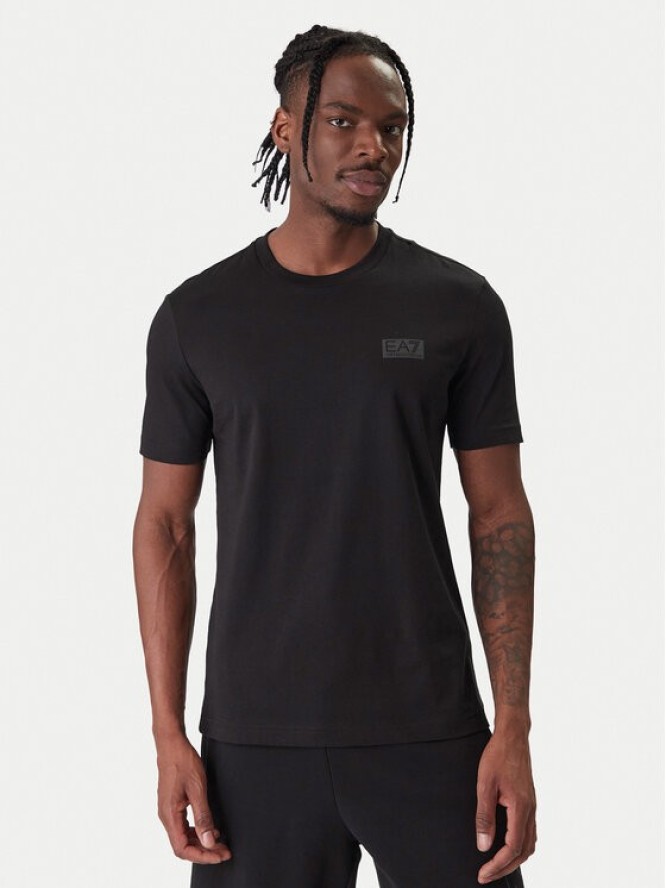 EA7 Emporio Armani T-Shirt 7M001487 AF17789 UC001 Czarny Regular Fit