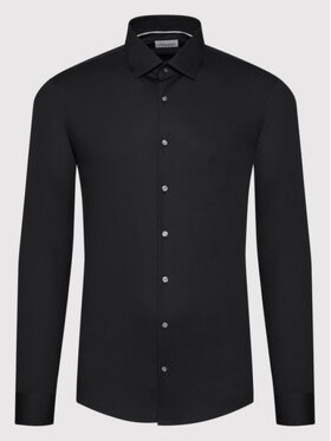Calvin Klein Koszula Poplin K10K108229 Czarny Slim Fit