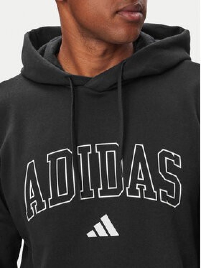 adidas Bluza Collegiate Script Graphic Hoodie KC7187 Czarny Regular Fit