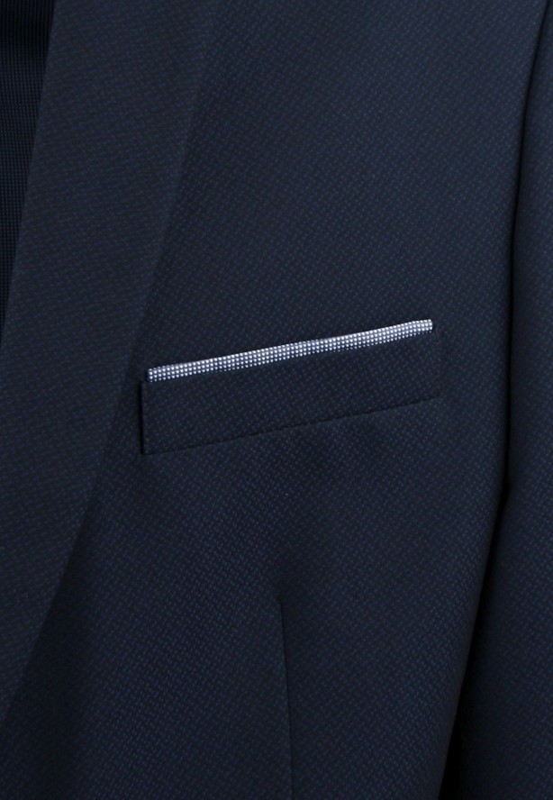 Granatowy Garnitur na Studniówkę lub Wesele - Taliowany - Casino