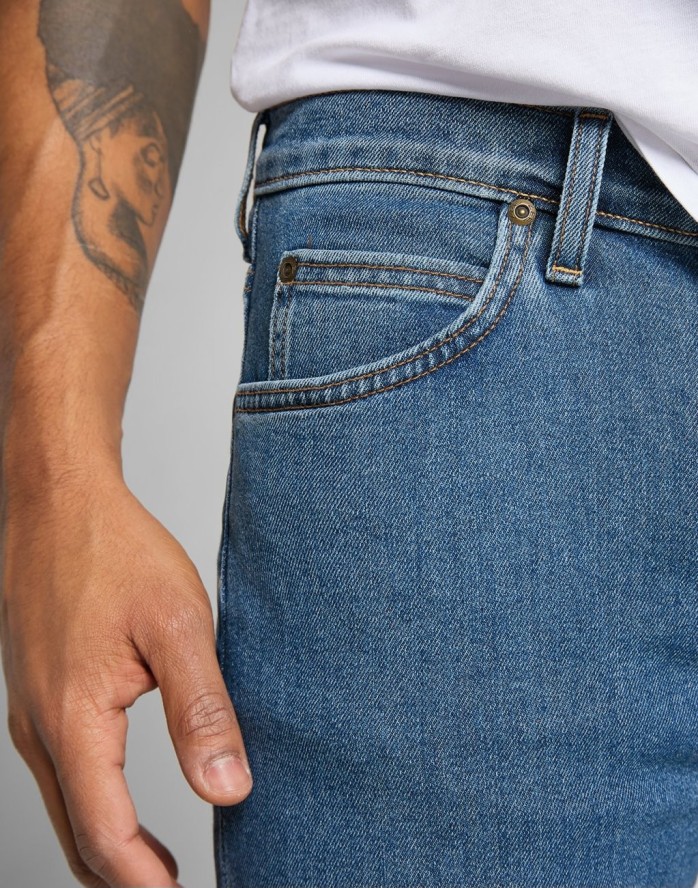 LEE Rider MĘSKIE SPODNIE JEANSOWE MID STONE L701MG44 112117619