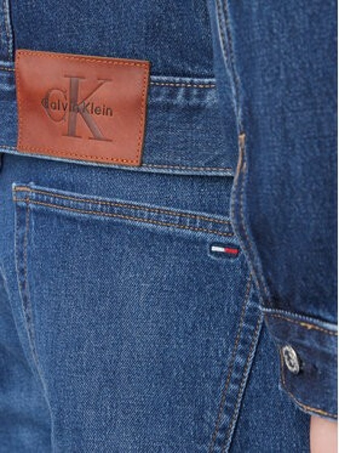 Calvin Klein Jeans Kurtka jeansowa 90s LV04RF705G Granatowy Regular Fit
