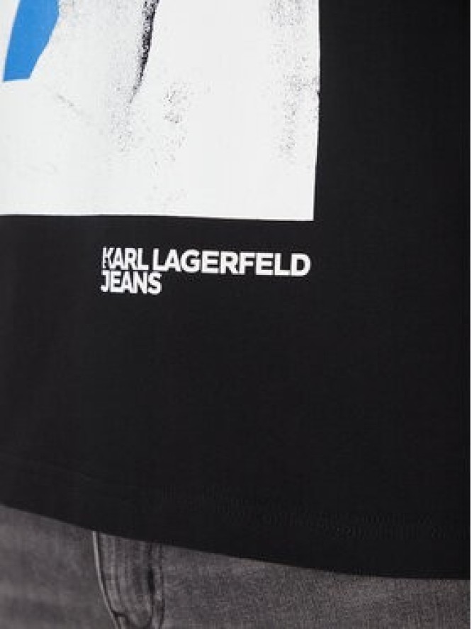 Karl Lagerfeld Jeans T-Shirt A2M17036 Czarny Regular Fit