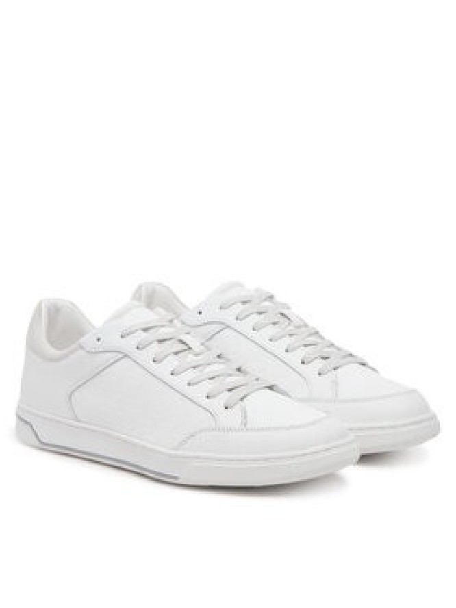 Calvin Klein Sneakersy Low Top Lace Up Lth Mono HM0HM01756 Biały