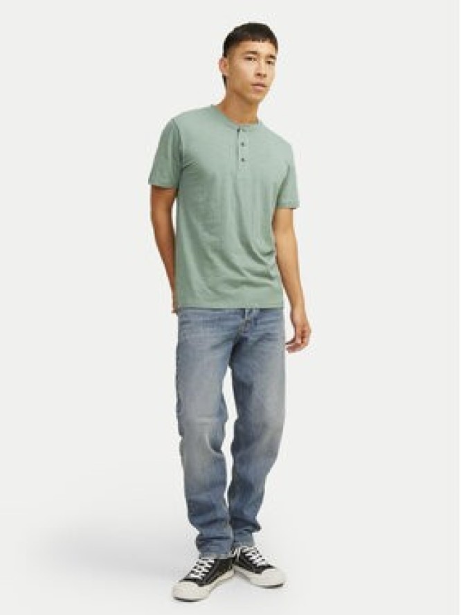 Jack & Jones T-Shirt Jprblunixs 12257965 Zielony Slim Fit