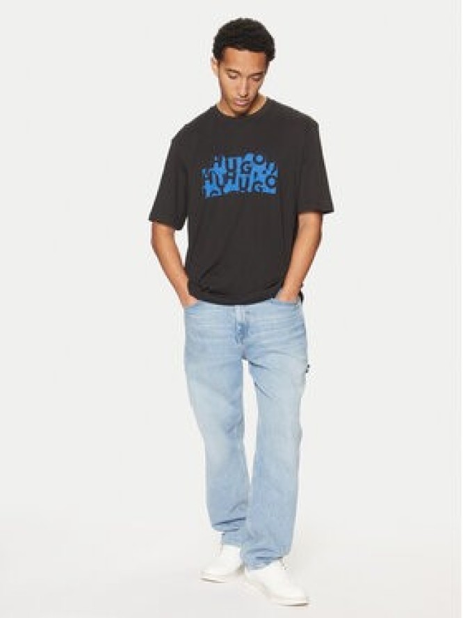 HUGO T-Shirt Nafralo 50533528 Czarny Regular Fit