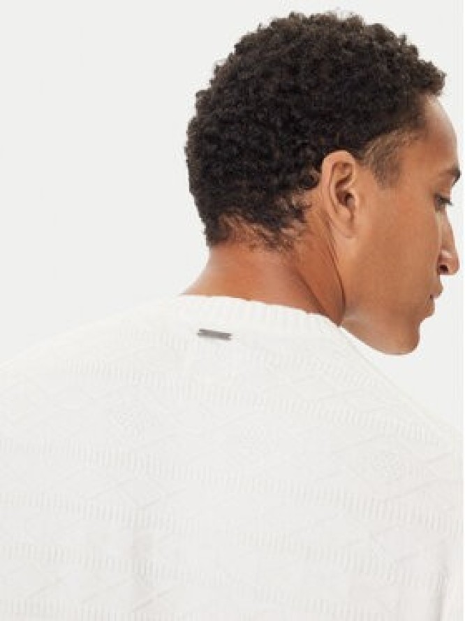 Guess Sweter M5BR42 Z2ZK2 Écru Regular Fit