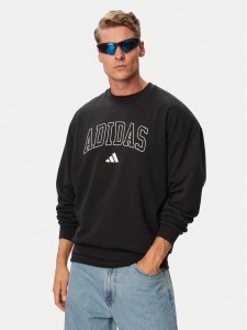 adidas T-Shirt Trefoil Essentials IA7532 Czarny Loose Fit