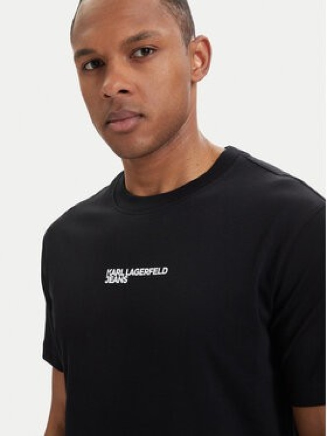 Karl Lagerfeld Jeans T-Shirt B2M17090 Czarny Relaxed Fit