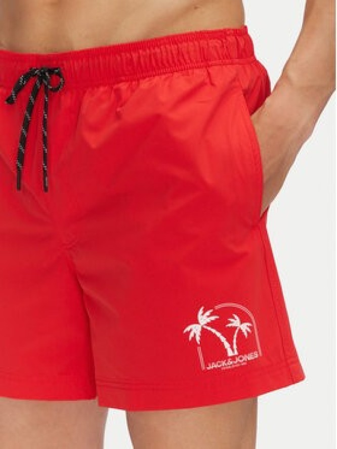 Jack & Jones Szorty kąpielowe Maui 12278729 Czerwony Regular Fit