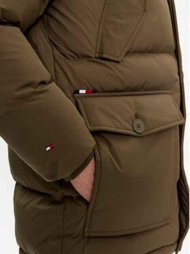 Tommy Hilfiger Kurtka zimowa Essential Rockie MW0MW33961 Khaki Regular Fit