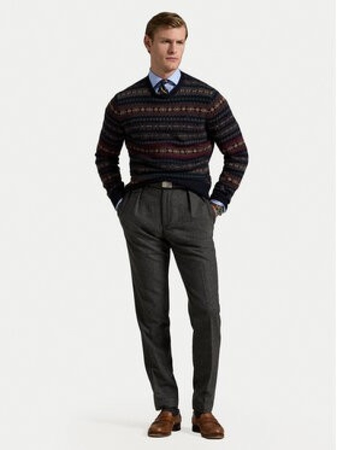 Polo Ralph Lauren Sweter 710981615001 Granatowy Regular Fit