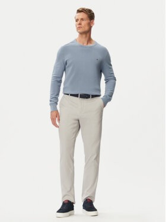 Tommy Hilfiger Sweter Essential MW0MW36347 Błękitny Regular Fit