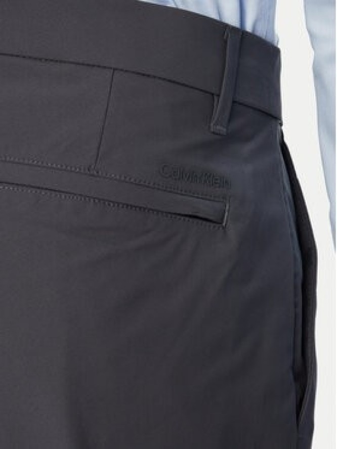 Calvin Klein Spodnie materiałowe LV04LB610G Granatowy Slim Fit