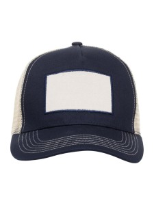 clique Trucker Patch Cap czapka 5-panel z naszywką bawełnianą – Dark Navy