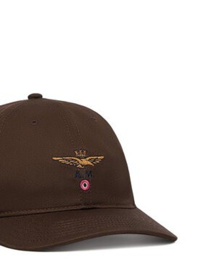 Aeronautica Militare Czapka z daszkiem 261HA1246UCT02261 Brązowy ciemny