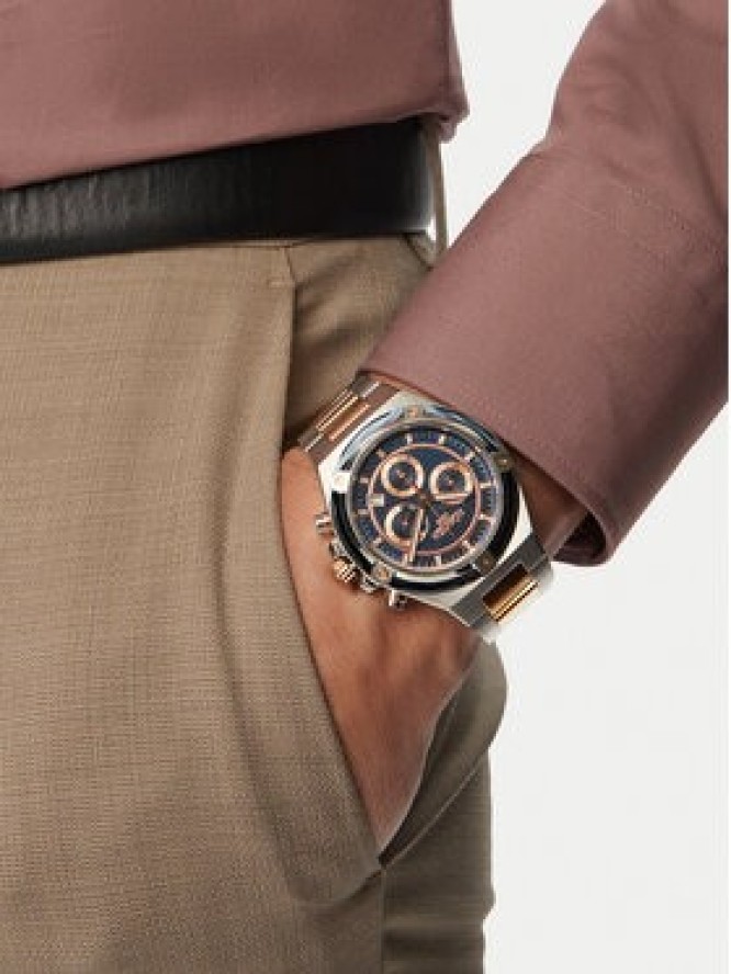Roamer Zegarek Tempomaster Chrono 221837 49 45 20 Srebrny