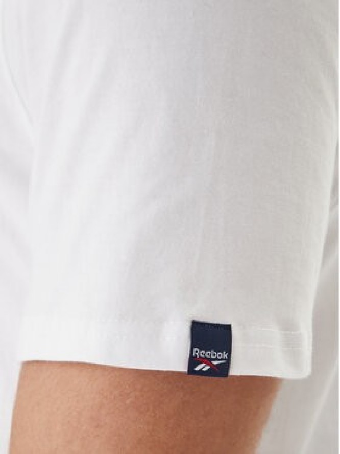 Reebok T-Shirt Finn RK25570CCM Biały Regular Fit