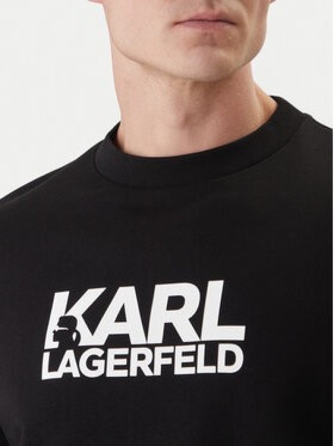 KARL LAGERFELD Bluza 705780 500917 Czarny Regular Fit