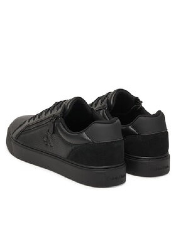 Calvin Klein Sneakersy Classic Cup Laceup Zip Lth YM0YM01437 Czarny