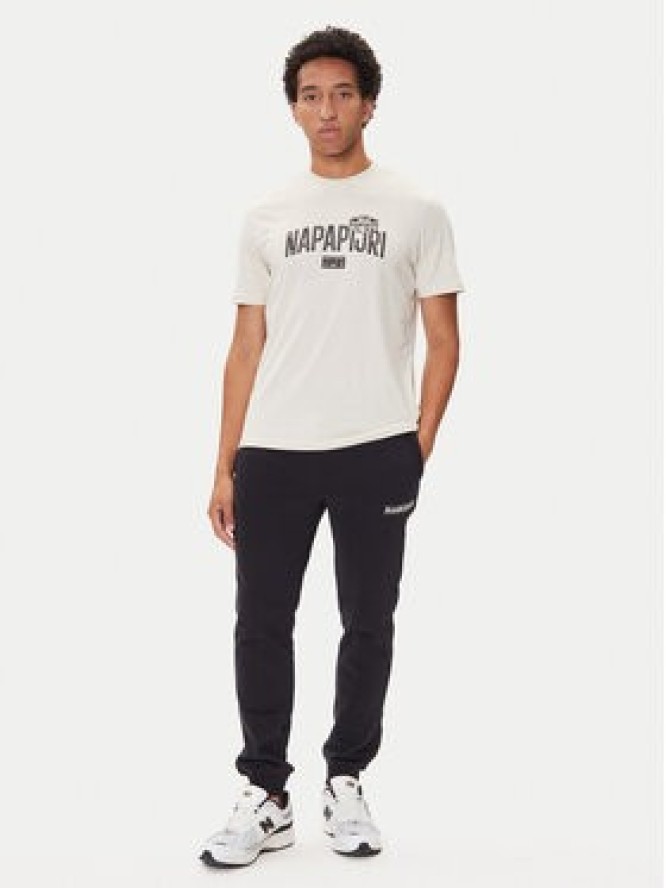 Napapijri T-Shirt S-Funes Ss NP0A88UA Beżowy Regular Fit