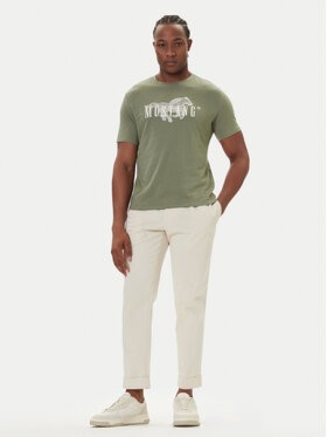 Mustang T-Shirt Austin 1016857 Czerwony Regular Fit