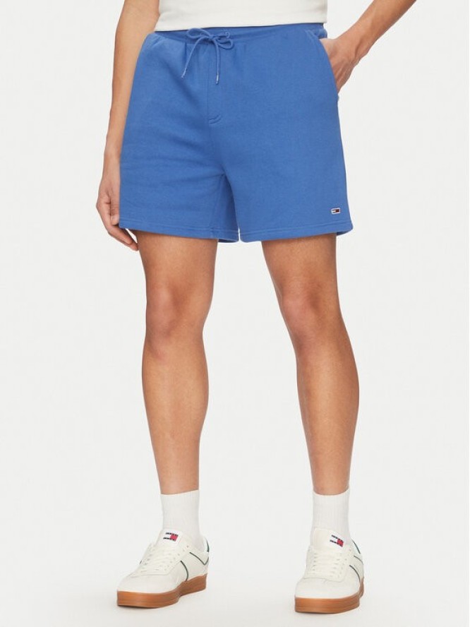 Tommy Jeans Szorty sportowe Flag Beach DM0DM21931 Niebieski Regular Fit