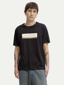 Jack & Jones T-Shirt Rinwood 12283628 Czarny Regular Fit