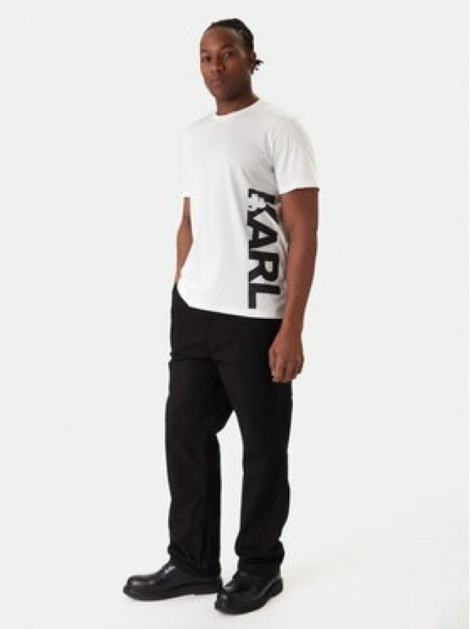 KARL LAGERFELD T-Shirt A2M46038 Biały Regular Fit