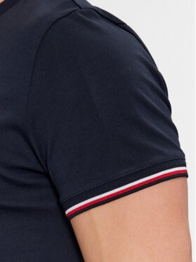 Tommy Hilfiger T-Shirt Logo MW0MW32584 Granatowy Slim Fit