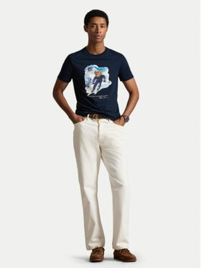 Polo Ralph Lauren T-Shirt 710P07343002 Granatowy Regular Fit