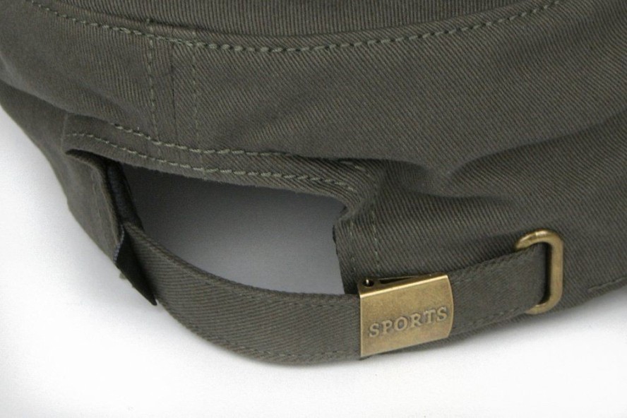 Czapka Patrolówka Oliwkowa Wiosenno-Jesienna, 100% Bawełna, z Regulacją, Przewiewna