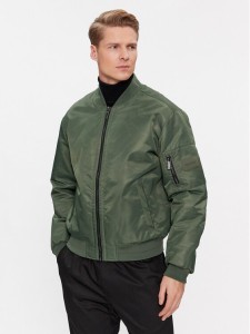 Calvin Klein Kurtka bomber Hero K10K109907 Zielony Regular Fit