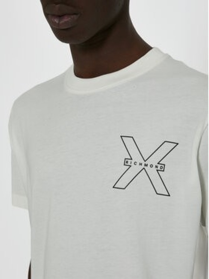 Richmond X T-Shirt Rached UMP24031TS Biały Regular Fit