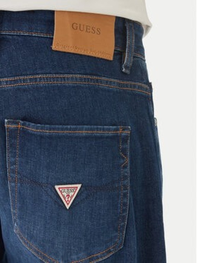 Guess Jeansy M6GA31 D1089 Niebieski Straight Leg