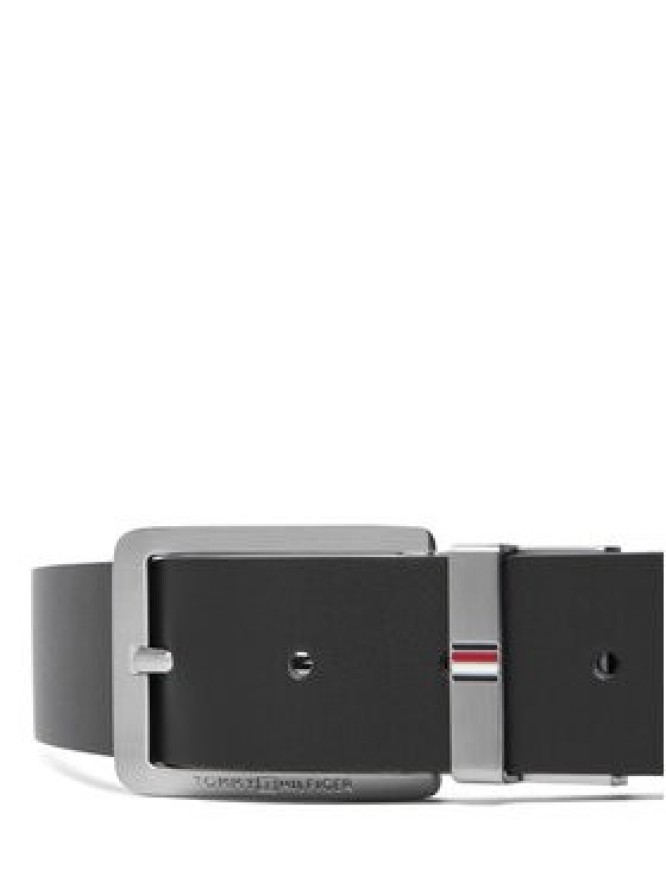 Tommy Hilfiger Pasek Męski Business Rev Lux Set Gp AM0AM13831 Czarny