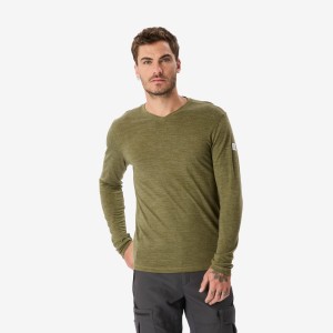 Koszulka męska trekkingowa z długim rękawem Simond Merino Fresh