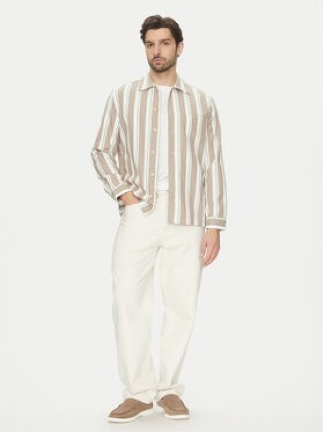 Marc O'Polo Koszula 522 7348 74184 Beżowy Relaxed Fit