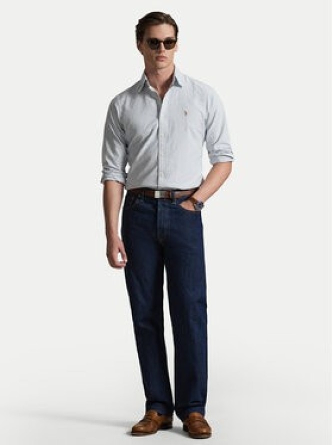 Polo Ralph Lauren Koszula 710953704501 Błękitny Custom Fit