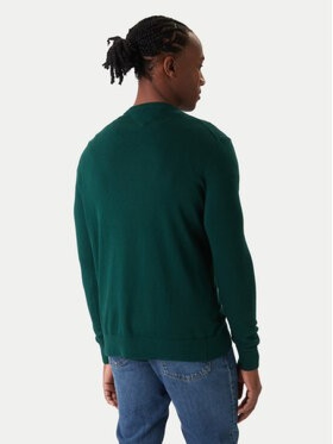 Tommy Hilfiger Sweter Essential Ssnl MW0MW39999 Zielony Regular Fit