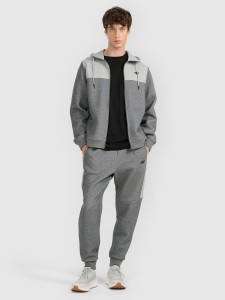 4F Spodnie dresowe joggery męskie - szare S