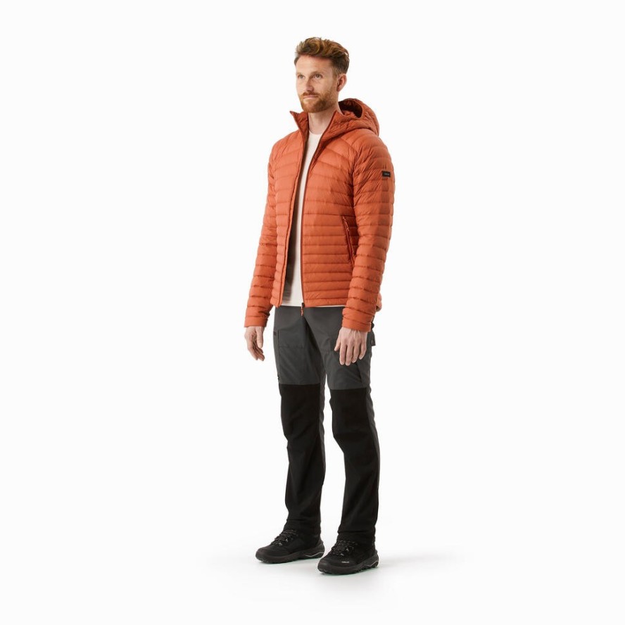 Kurtka puchowa turystyczna męska Forclaz MH100 -5°C