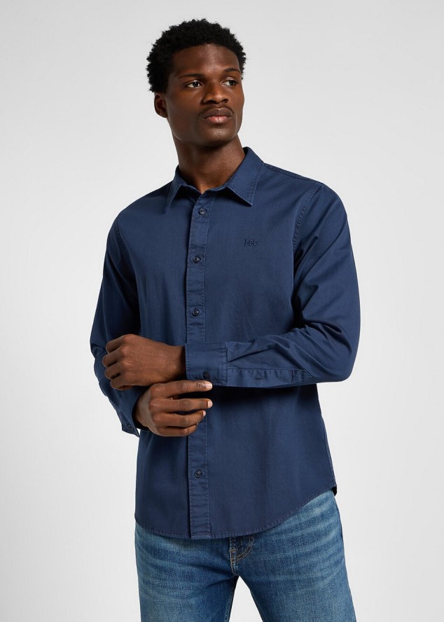 LEE MĘSKA KOSZULA PATCH SHIRT MOOD INDIGO 112355737 LL37014445