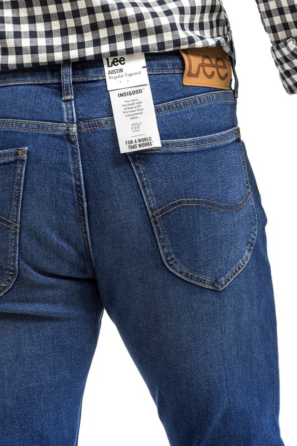 LEE AUSTIN MĘSKIE SPODNIE JEANSOWE WINTER WEATHER MID L733AKEK 112322019