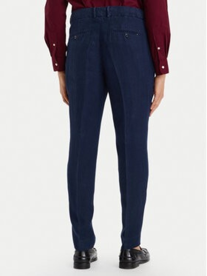 Tommy Hilfiger Spodnie materiałowe Smart Casual MW0MW42708 Granatowy Regular Fit