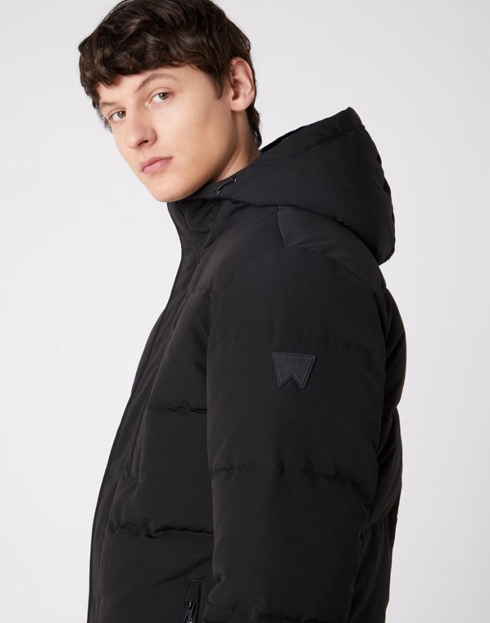 KURTKA MĘSKA PUCHOWA WRANGLER THE BODYGUARD BLACK W4C8WW100 112129105