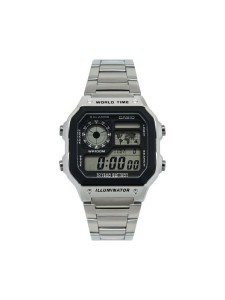 Casio Zegarek AE-1200WHD-1AVEF Srebrny